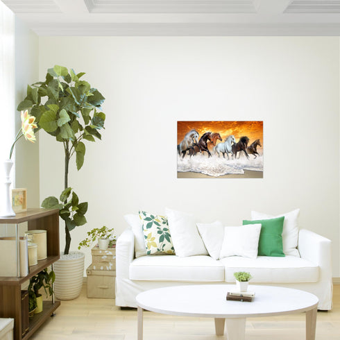 Wandbilder Wohnzimmer XXL Pferde Moderne Bilder Tiere